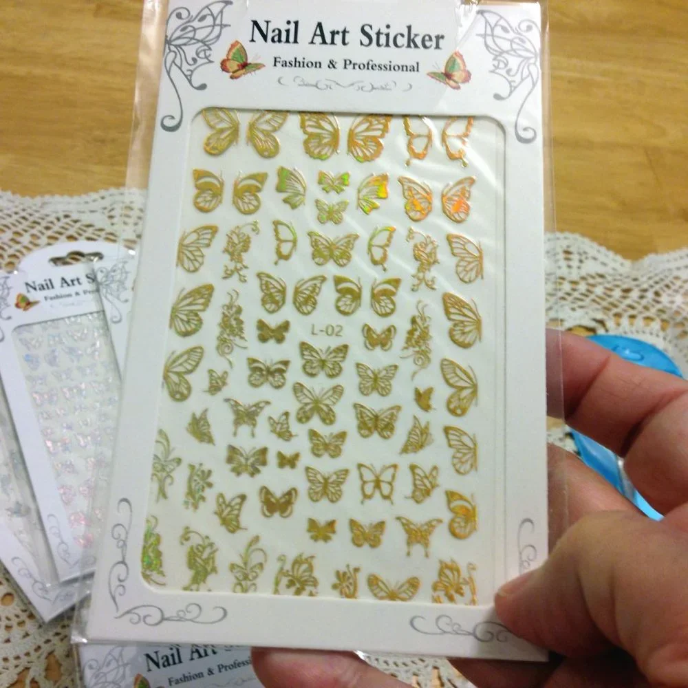 Butterflies  Nail Art Bundle with Tools, new items